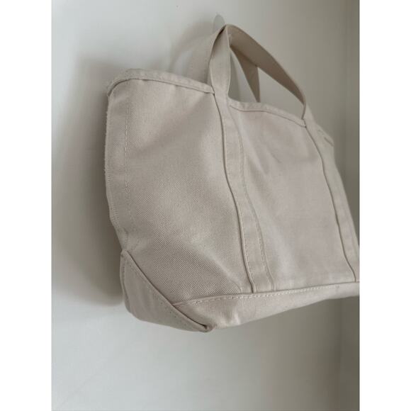 L.L. Bean Vintage Boat and Tote Canvas Tote Bag in Off White/Cream, One Size - Picture 5 of 10